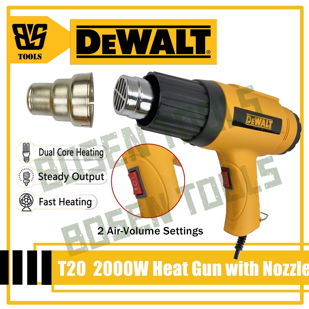 DeWALT DWT20 Heat Gun Hot Air Plastic Sealer Heater Blower Heat Shrink