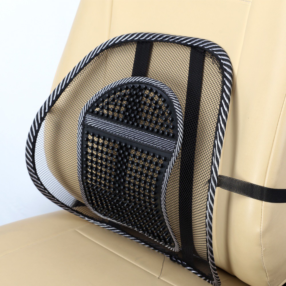 Mesh Lumbar Lower Back Support Car Seat Chair Cushion Pad Massage