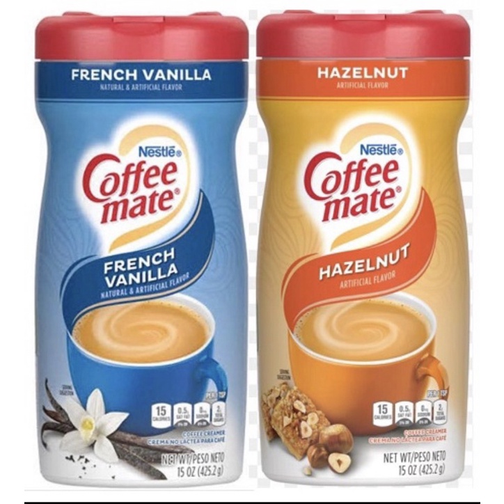 Nestle Coffee Mate Powder Creamer 425.2g French Vanilla & Hazelnut