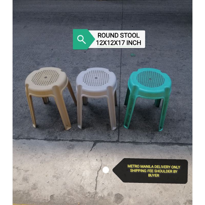 Monoblock chair round stool(for other logistic, sf not yet included