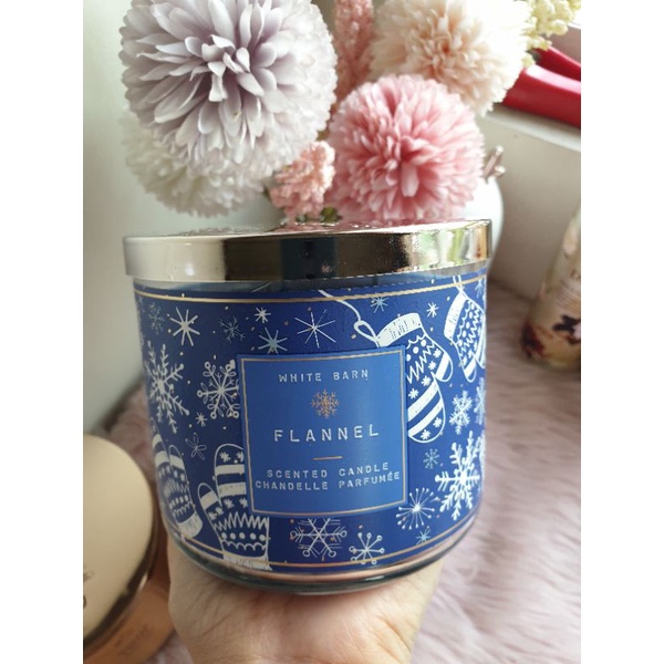 Flannel 3wick Candle Bath & Body Works White Barn Shopee Philippines