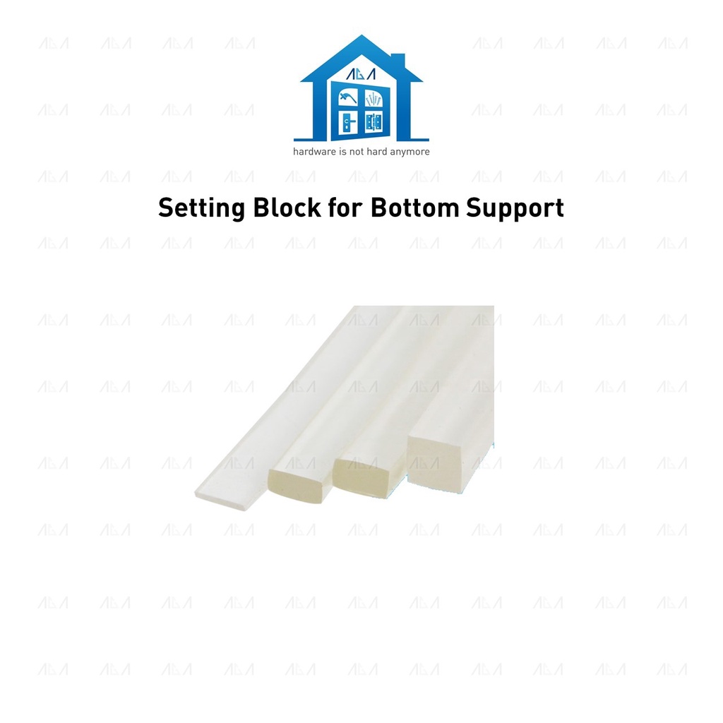 aga.alumglass Setting Block 1 feet / 1 meter in Length for Bottom