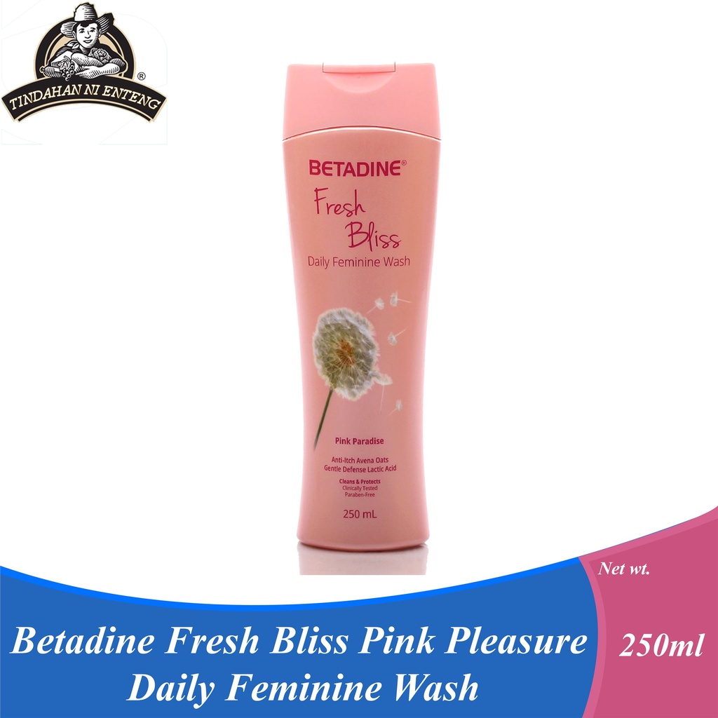 Betadine Fresh Bliss Pink Pleasure Daily Feminine Wash 250ML Shopee