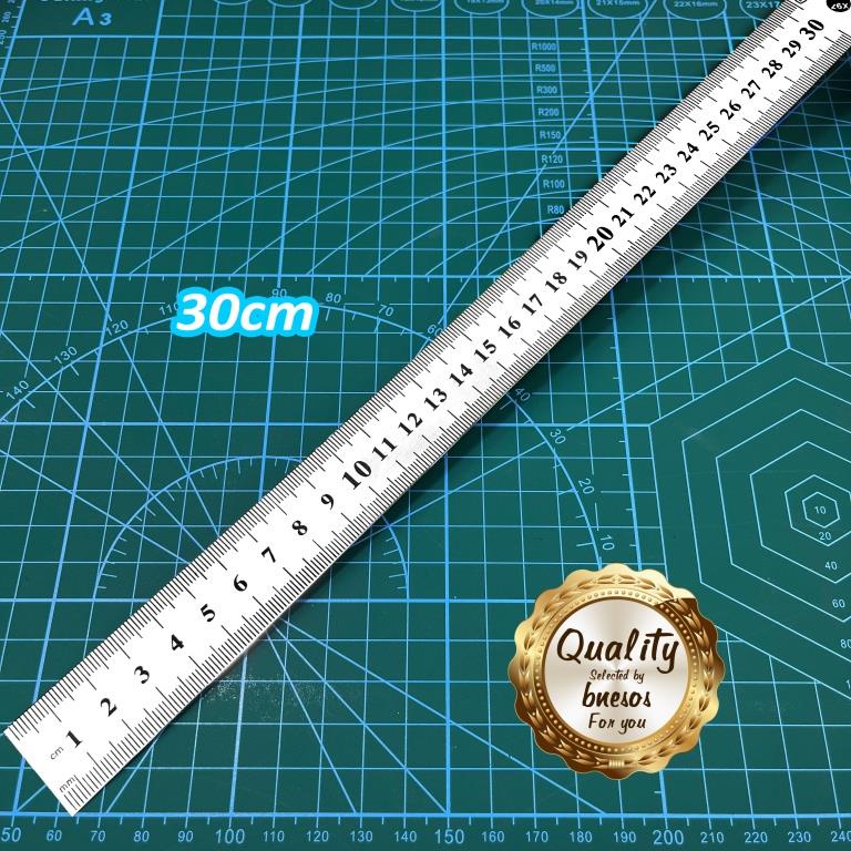 bnesos Stationary School Supplies Metal Ruler 12Inches Aluminum Ruler