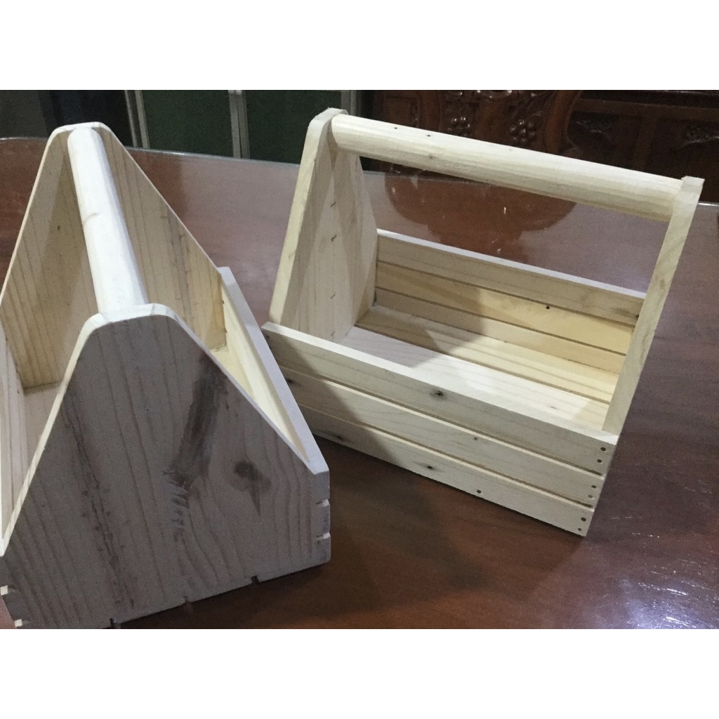 Wooden Fruit Basket / Tray / Box / Crate Shopee Philippines