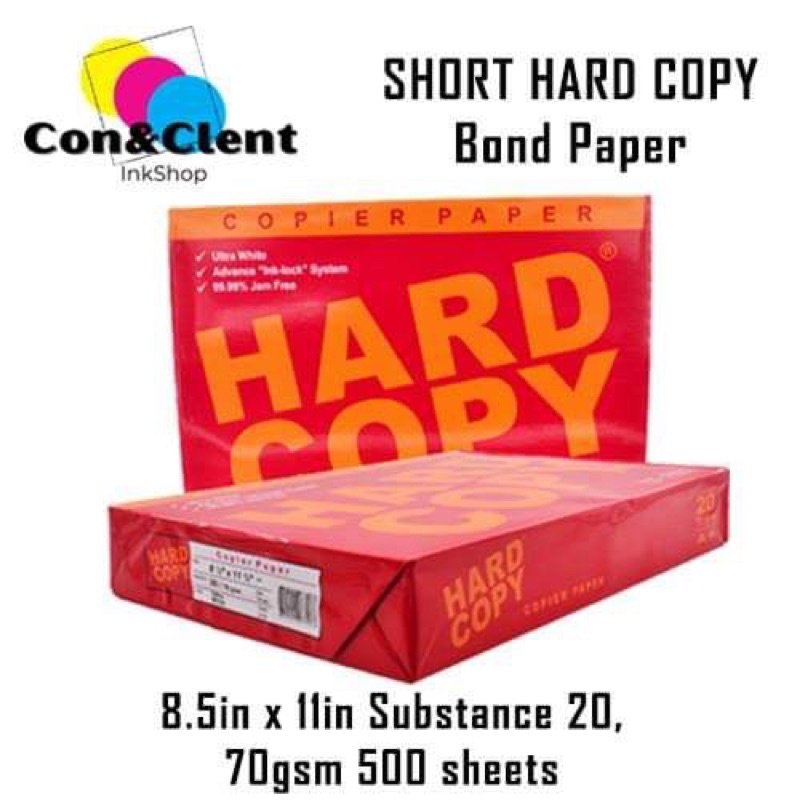 Hard Copy Bond Paper Short/A4/Long (70gsm) or (80gsm) Shopee Philippines