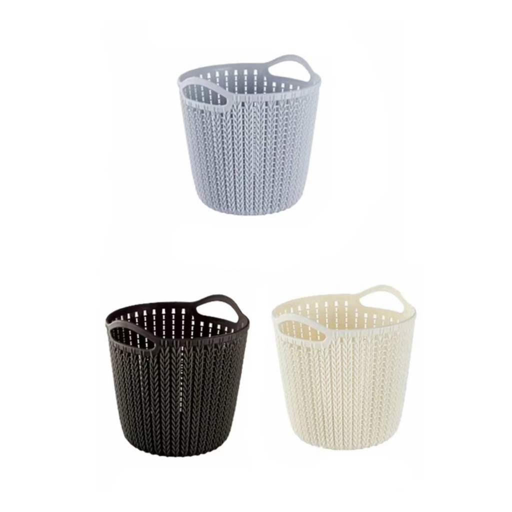 16x16x16cm Plastic Round Basket Set of 3 Shopee Philippines