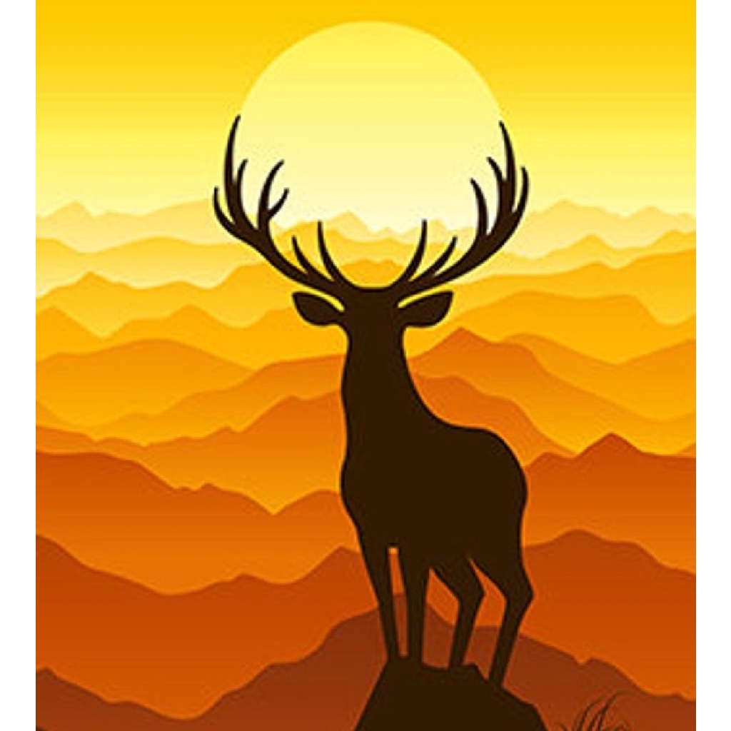 20X20CM Framed Wall Art / Paint by Number / DIY Canvas Acrylic Paint