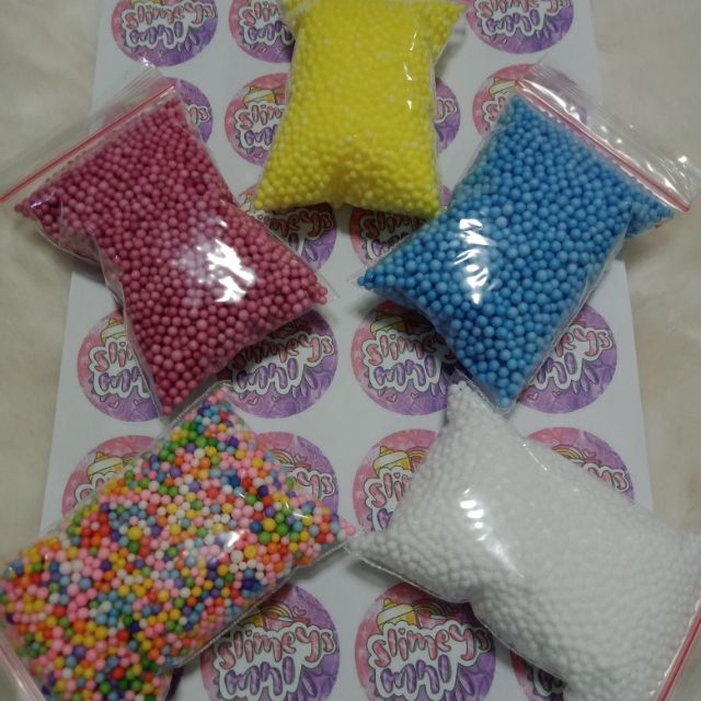 Styrofoam Beads (minimum order 100 pesos) for Slime Making & DIY mongo