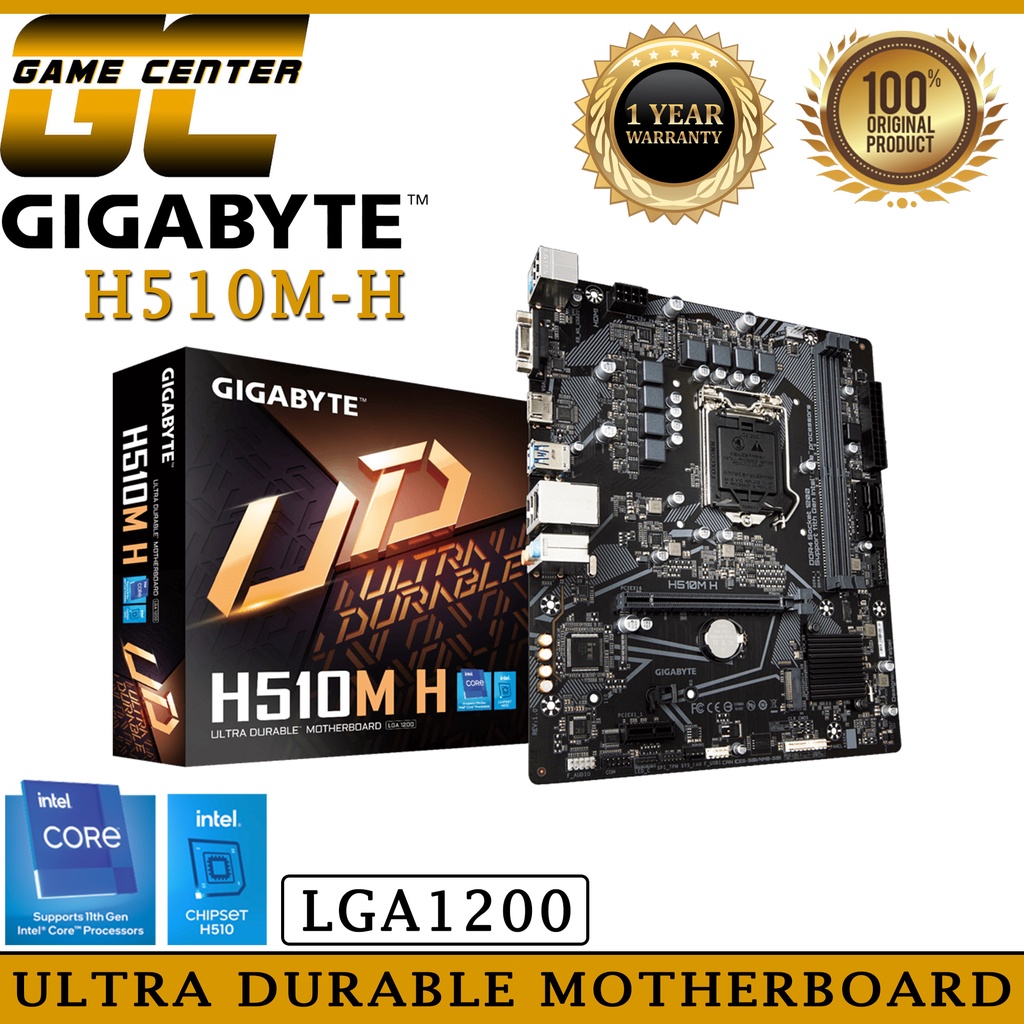 Gigabyte H510M H LGA 1200 Ultra Durable Motherboard h510 Chipset intel
