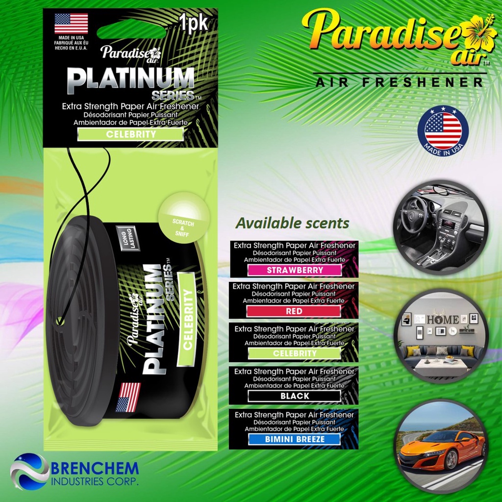 ⊕ Paradise Air Platinum Series Hanging Paper Air Freshener/Made In Usa Shopee Philippines