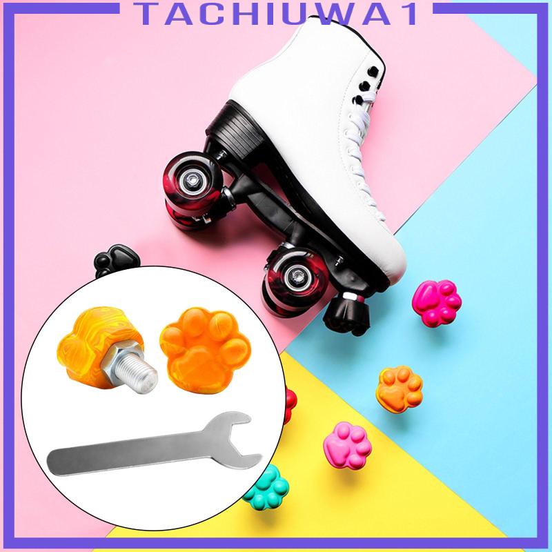 1Pair Roller Skates Toe Stops Replacement Rubber 82A Quad Skates