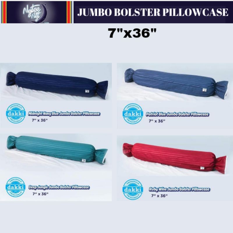 DAKKI Jumbo Bolster Pillowcase size 7"x36' Shopee Philippines