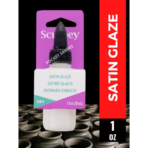 Sculpey Gloss / Satin Glaze 1 oz. (30 mL, Polymer Clay, Oven Bake