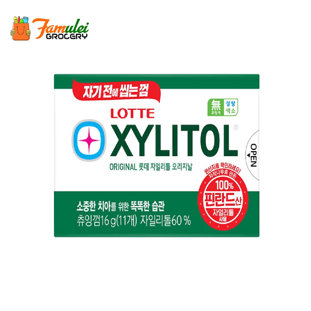 Lotte Korea Xylitol Original Gum 16g Shopee Philippines