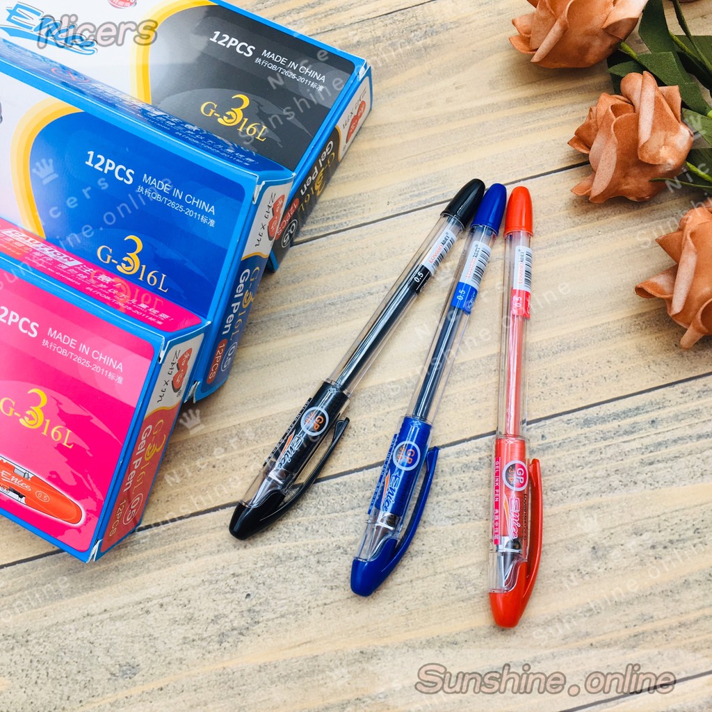 12pcs G316 ZHIXIN Enice sign pen gel pen Shopee Philippines