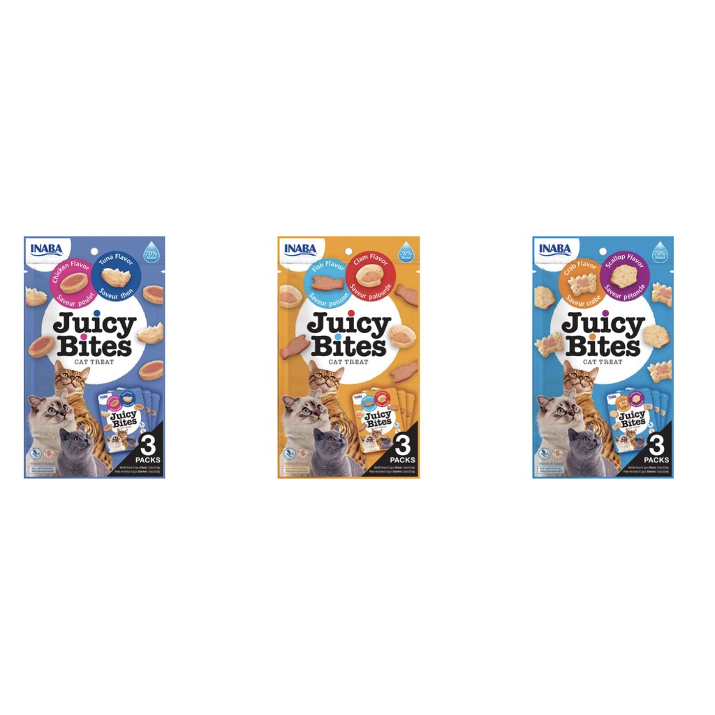 Inaba Juicy Bites Cat treats (3 pouches per pack) Shopee Philippines