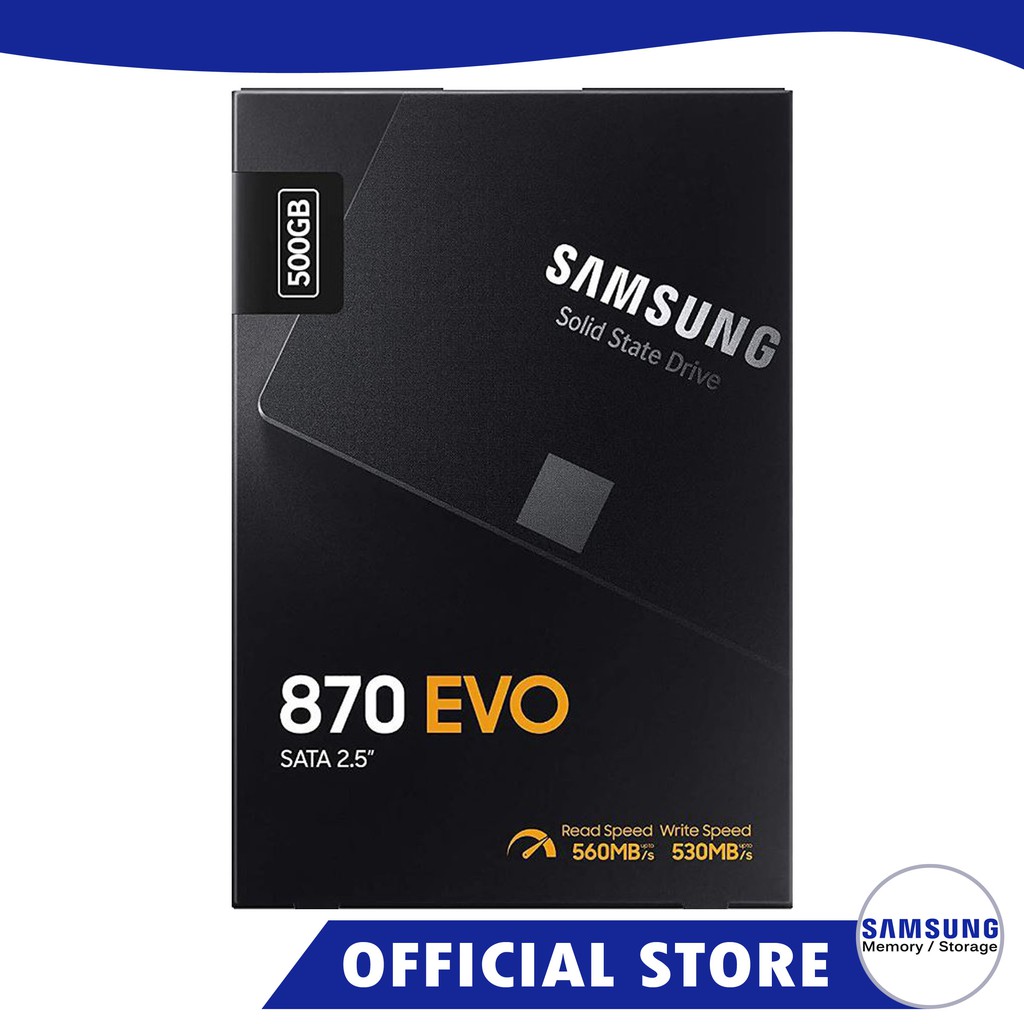 Samsung 870 EVO 500GB 2.5" SATA III Internal SSD MZ77E500BW "New Model