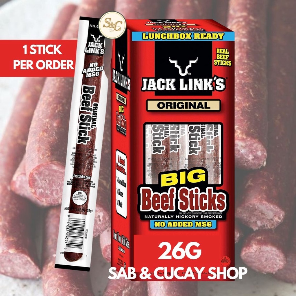 JACK LINK'S SLIM JIM BEEF JERKY STICKS STEAK AND STICKS WITH CHEESE