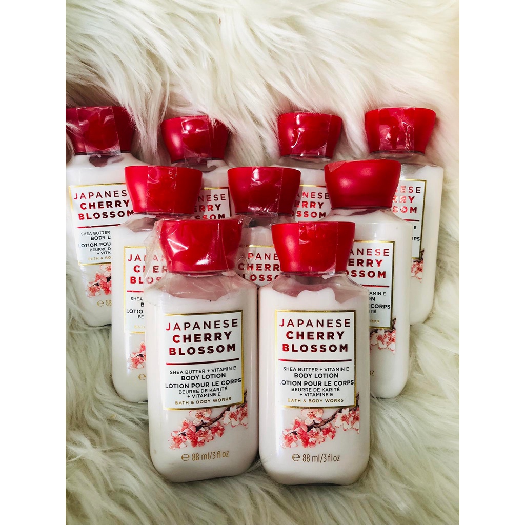 AUTHENTIC Bath & Body Works Travel Size Japanese Cherry Blossom Body