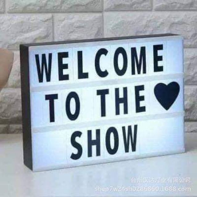 Led Message Light Box WITH Letters Shopee Philippines