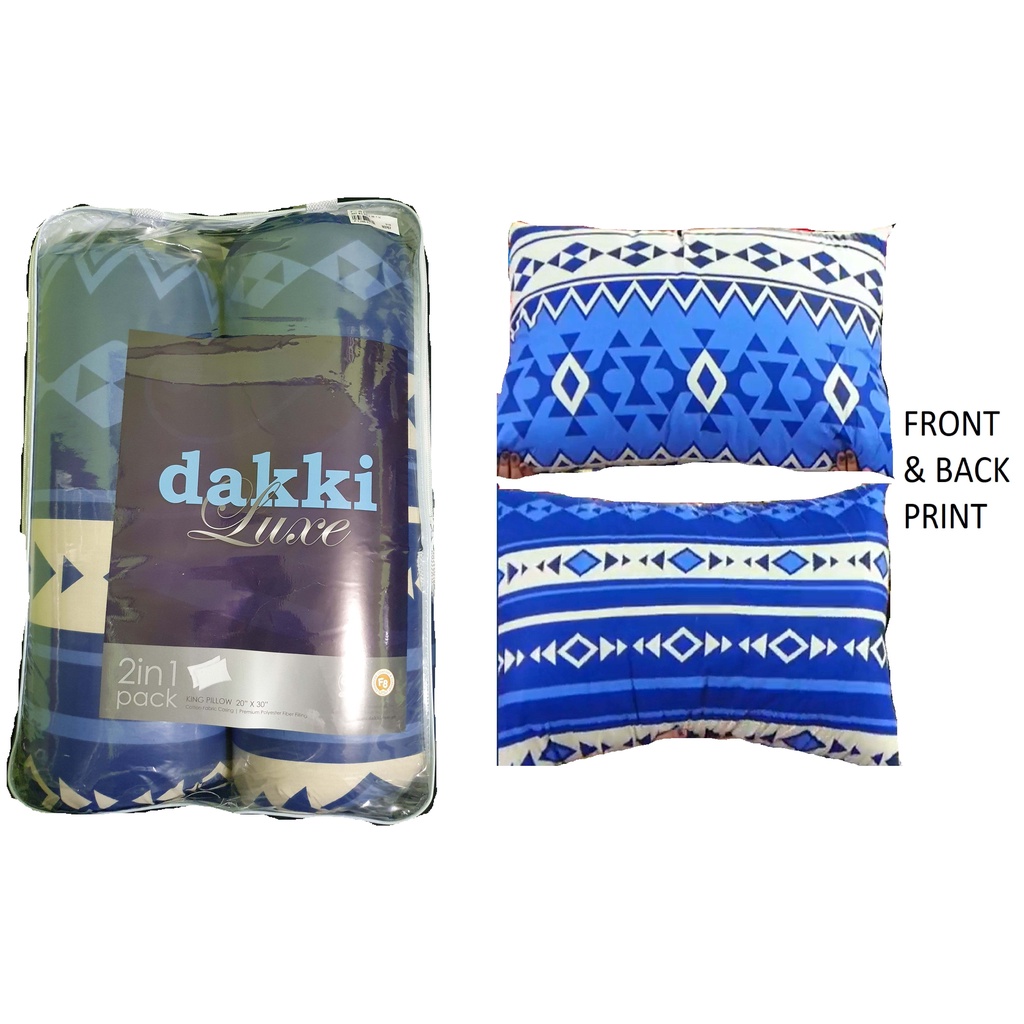 DAKKI LUXE 2 IN 1 KING SIZE PILLOWS (GENERIC DESIGNS) Shopee Philippines