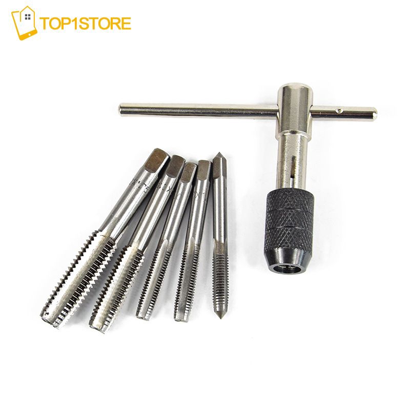 TOP Hand Screw Thread Taps Reamer M6/M7/M8/M10/M12 Tap Set Shopee