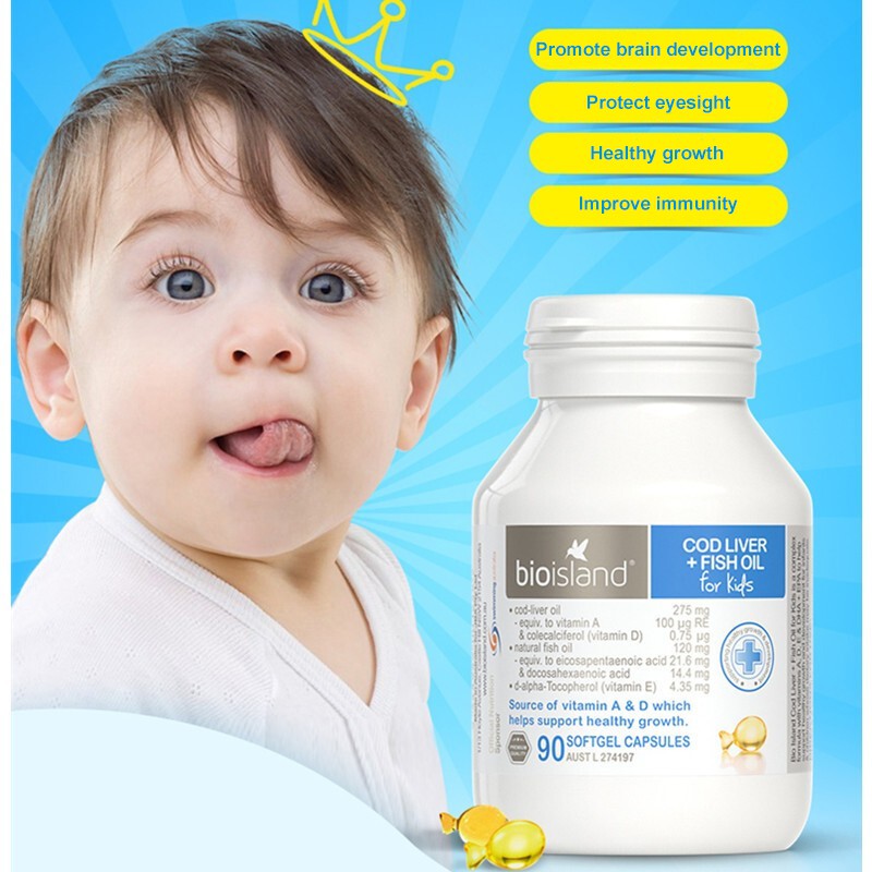 Bio Island Milk calcium DHA Fish Oil Zinc Australian milk calcium Baby