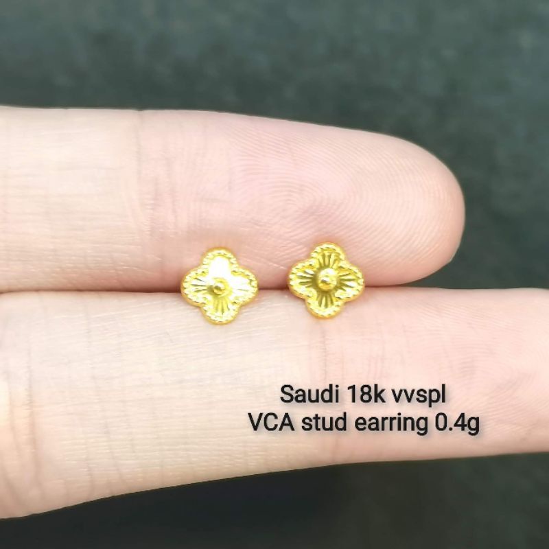 18K Saudi gold earring Shopee Philippines