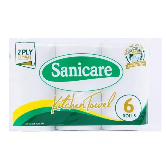 Sanicare Kitchen Towel 6 Rolls 2Ply (Regular) Shopee Philippines