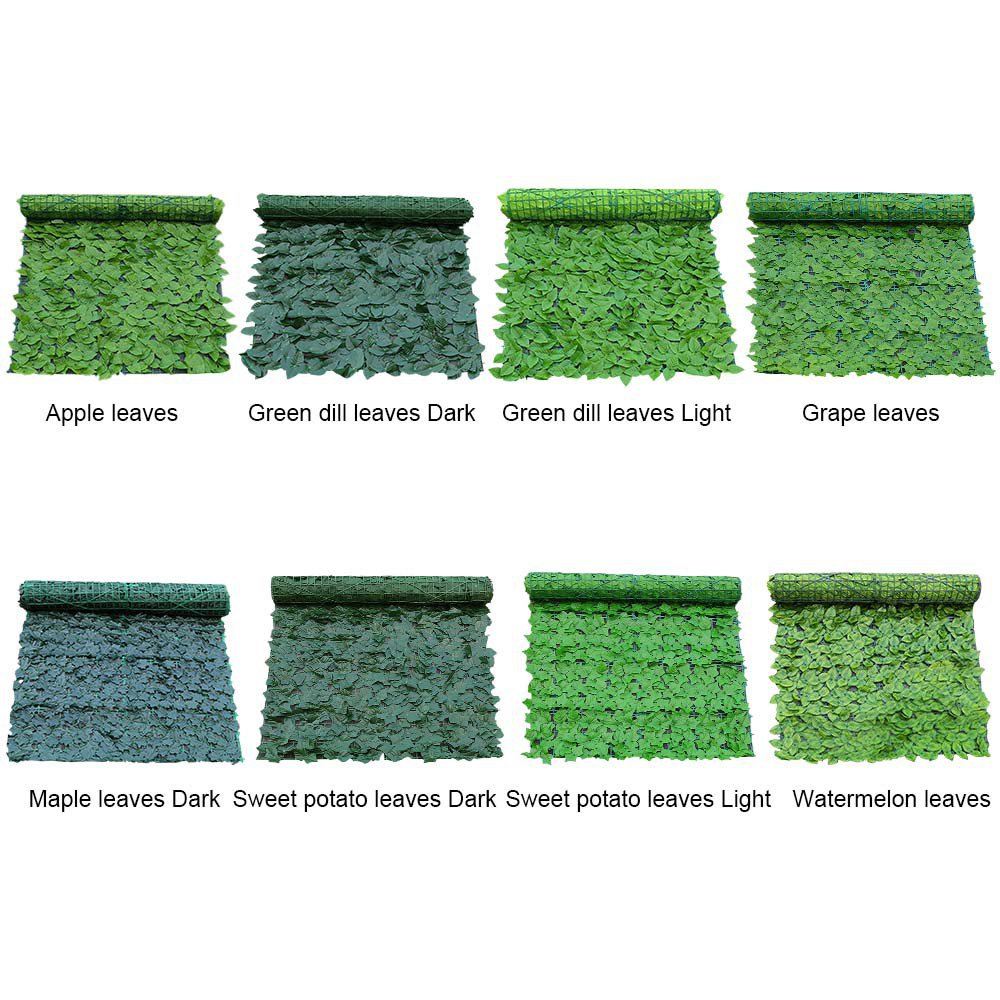 TEAK Outdoor Faux Ivy Leaf Home Privacy Fence Artificial Hedges Garden
