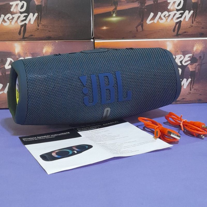 BLUETOOTH SPEAKER PORTABLE BIG BASS WITH LIGHT BUILTIN MIC CHARGE 5