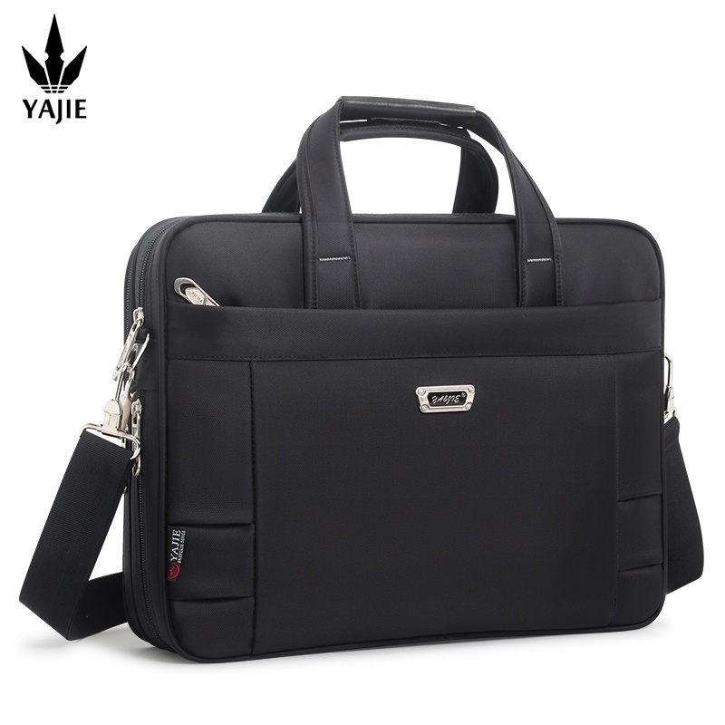 Business Men's Briefcase Canvas Waterproof Large Capacity 14 Inch 15.6 Inch 17 Inch Laptop Bag