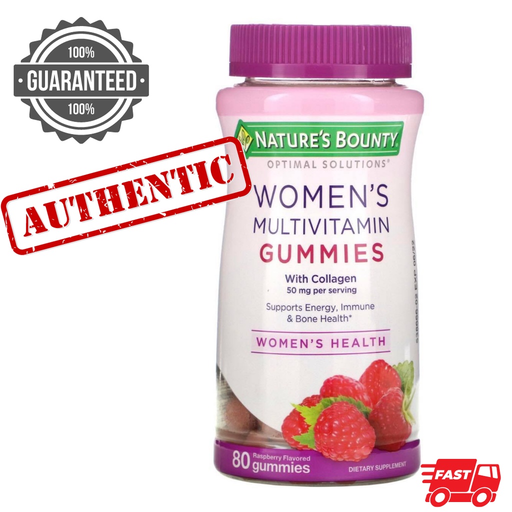 Nature's Bounty Women's Multivitamin Gummies, 80 Gummies Shopee