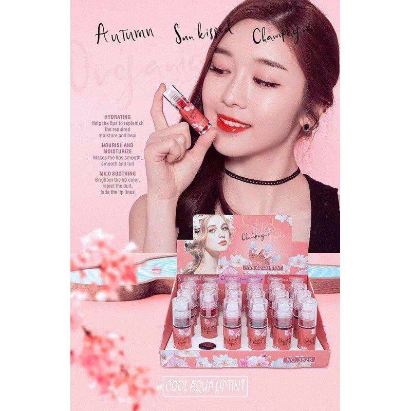 Lips 24 pcs lip tint per box Roll on Lip & Cheek Tint 1 box 24 pcs Long