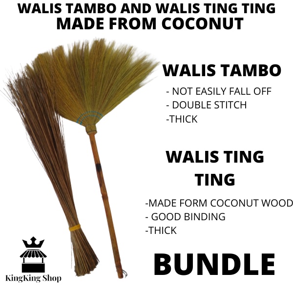 KKS WALIS TING TING (BROOM STICK) WALIS TAMBO (WHISK BROOM) QUALITY