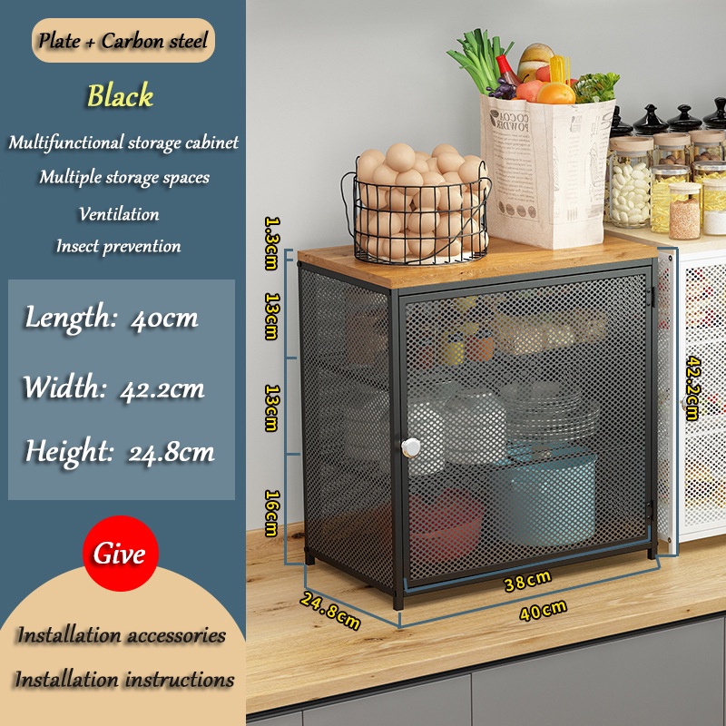 Multilayer Kitchen Rack Closed spice rack Storage Rack Desktop