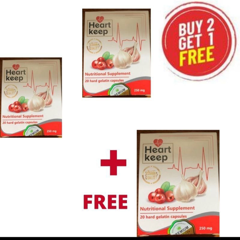 Authentic Heartkeep Antihypertensive 20Capsules (Buy2 Get1 Free