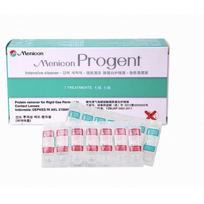 Menicon Progent Cleaner (7 Treatments for RGP Lenses) Shopee Philippines