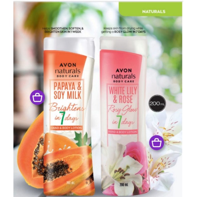 AVON NATURALS HAND & BODY LOTIONS 200ml Shopee Philippines