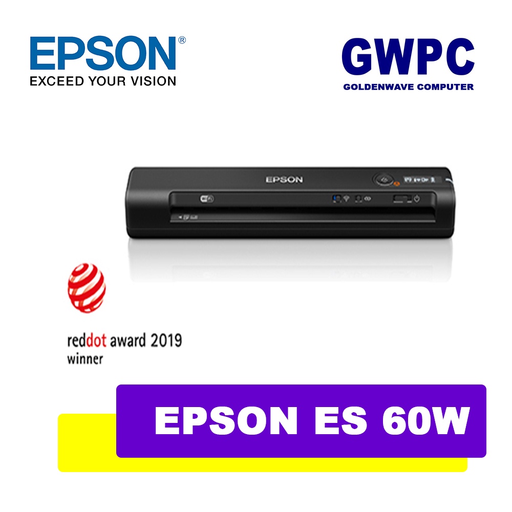 Epson WorkForce ES60W WiFi Portable Sheetfed Document Scanner ES60W