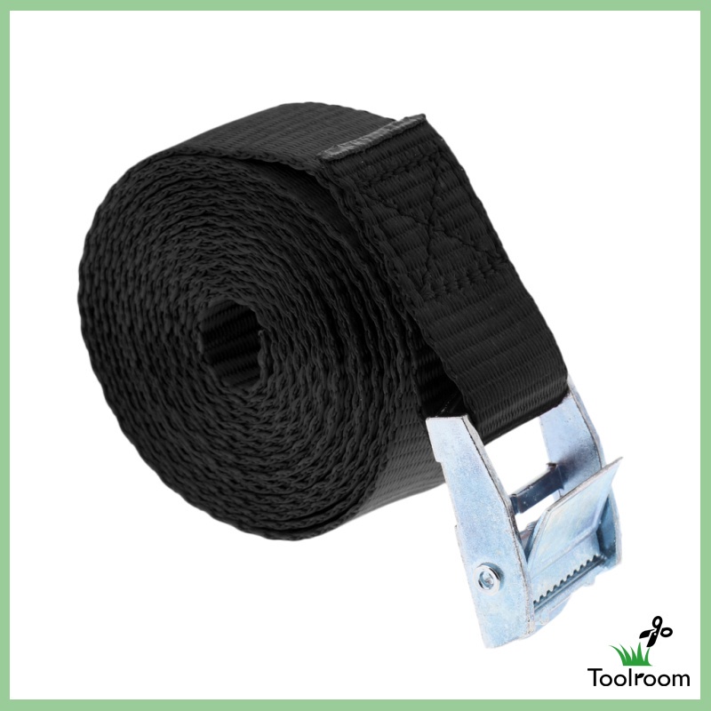 Toolroom Heavy Duty Metal Cam Buckle Tie Down Straps Roof Racks