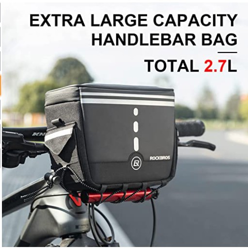 Rockbros Bike Handlebar Bag Front Frame Bag Bike Storage Bag