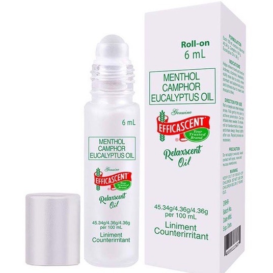 Efficascent Menthol Camphor Eucalyptus Oil 6ML Shopee Philippines