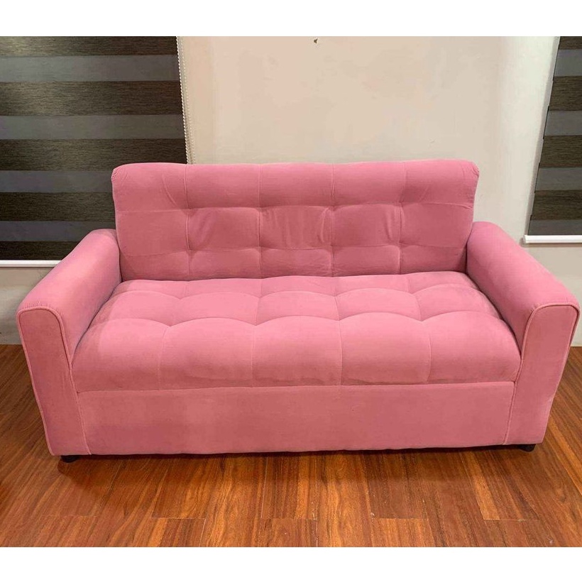 ERIKA LOVE SOFA 3 SEATER PINK FABRIC(FREE DELIVERY AROUND METRO MANILA