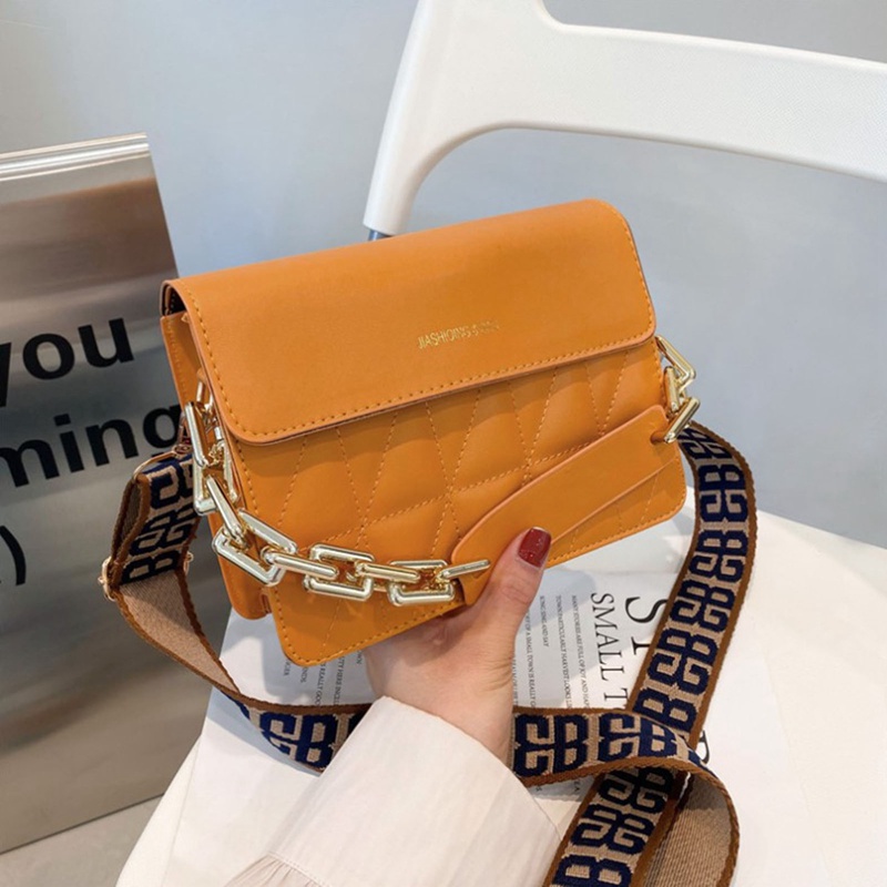 FANCY Women Luxury Brand Shoulder Bags Large Golden Chain Female