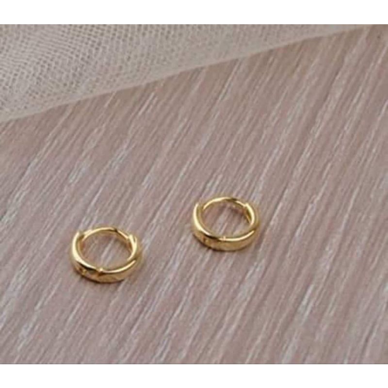 18K Saudi gold LOOPS EARRINGS 5mm ️ PAWNABLE AND COD Shopee Philippines