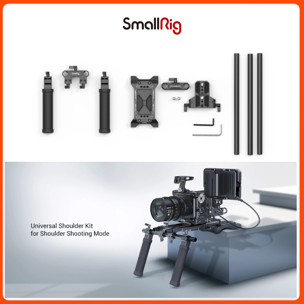 SmallRig Universal Basic Camera Shoulder Mount Kit for DSLR, Mirrorless