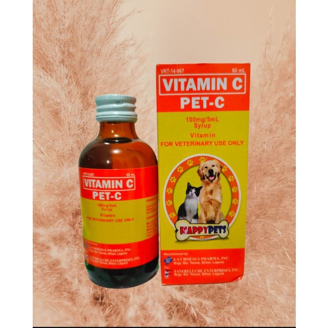 HAPPY PETS PET C Vitamin C syrup 60ml ( Vitamins C for pets