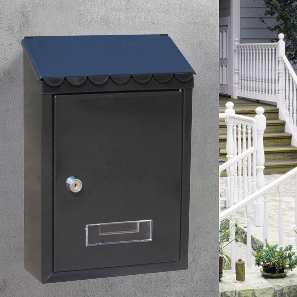 MAILBOX outdoor waterproof Outdoor Lockable Metal Mailboxes Wall Mounted Mail Box Bucket Post